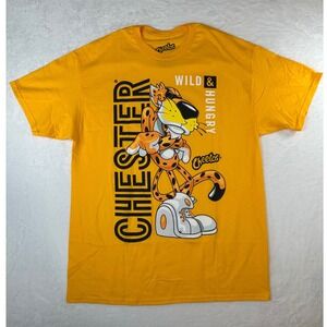 NWOT Cheetos Chester Cheetah Wild & Hungry Graphic T-Shirt Mens Large Orange